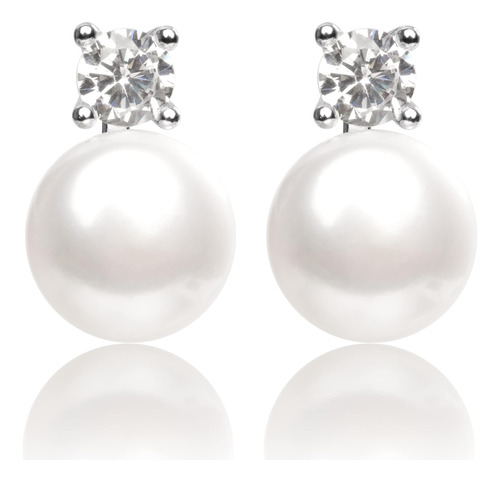 Pearlsays Pendientes De Perlas Naturales Reales Para Mujer A