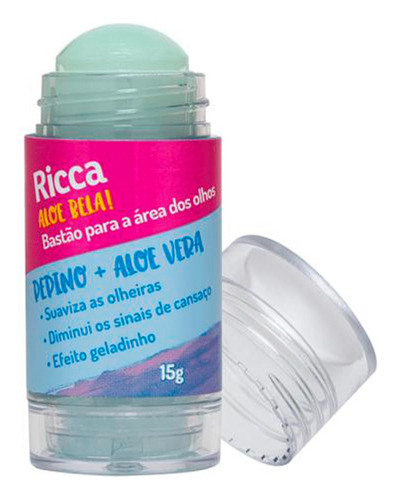 Bastao Para Area Dos Olhos Ricca Belliz Aloe Bela 15g Tipo De Pele