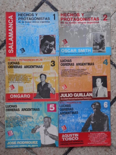 Luchas Obreras Argentinas 6 Publicaciones. Tosco, Ongaro Etc