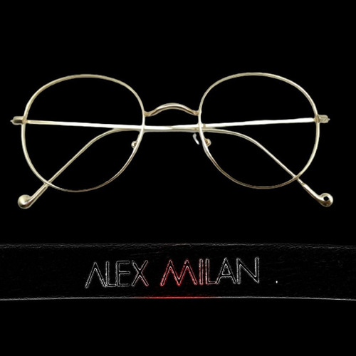 Armação De Grau Oculos Redondo Metal Alex Milan Am066