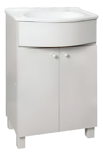 Vanitory Organizador Amube Trento Bacha 3 Agujero 50 Cm Blan