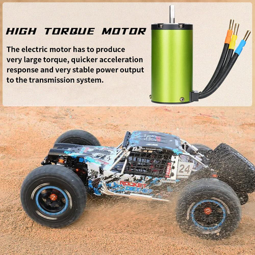 Motor Brushless 4070 2200kv 4 Polos Impermeable 1/8 Alto Tor
