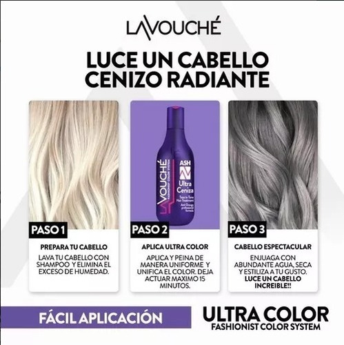 Tratamiento Matizante Cremoso Lavouche Color Ultra Ceniza