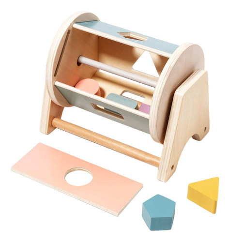 Rolo De Brinquedo Educacional Montessori, Tambor Giratório,