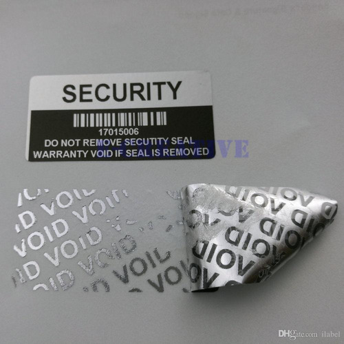 Sticker  Impreso Seguridad Void