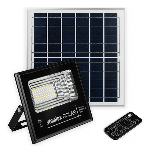 Proyector Solar Led 50 Watts Atomlux Ip65 Ecoluz