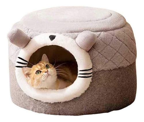 Cama Para Gato Cueva 2 En 1 Talla L (48x48x38)