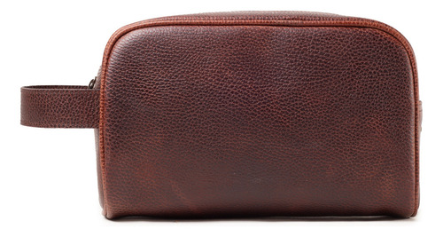 Neceser Sobaquera Cosmetiquera De Viaje Piel Unisex Yayas Color Cognac