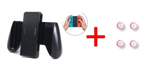 Imagen 3 de 5 de Handgrip Para Mando De Nintendo Switch Joycons + Gomas Regal