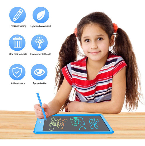 Tableta De Escritura Lcd En Color Eruw De 10 Pulgadas Con Bl