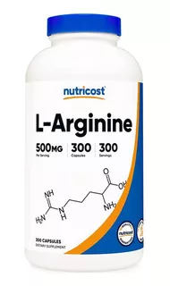 L Arginina L Arginine Hcl 300 Capsulas Oxido Nítrico Sabor Natural