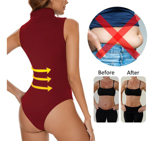 I Body Shapewear, Mono Completo Para Mujer, Cuello Alto