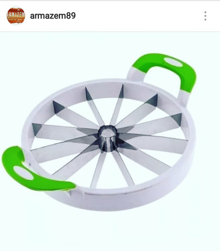 Imagem 4 de 6 de Fatiador Cortador De Frutas Melao Melancia Bolos Grande 28cm