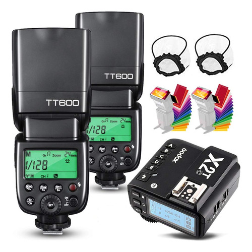 Godox 2x Tt600 Hss 2.4g Wireless Master/slaver Flash Speedl.