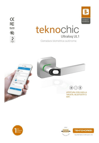 Cerradura Tekno Chic Huella Bluetooth Ultraloq Ul1 *cuotas*