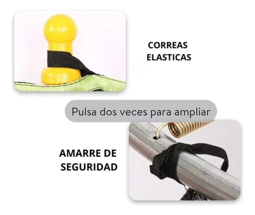 Cama Elástica Infantil 140 Cm Para Niños Negro Amarillo