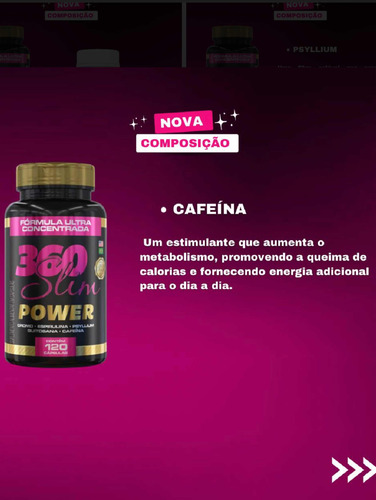 360 Slim , Suplemento De Emagrecer (120 Cápsulas )