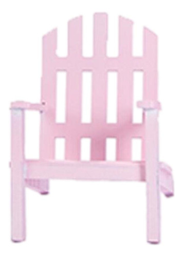 Mini 1/12 Escala Muebles De Casa De Asiento Individual Rosa