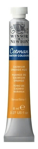 Acuarela Cotman Winsor And Newton Pomo 8 Ml Color Naranja De Cadmio 090