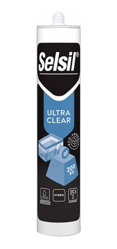 Selsil Ultra Clear%100 Adhesivo Montaje Transparente Super