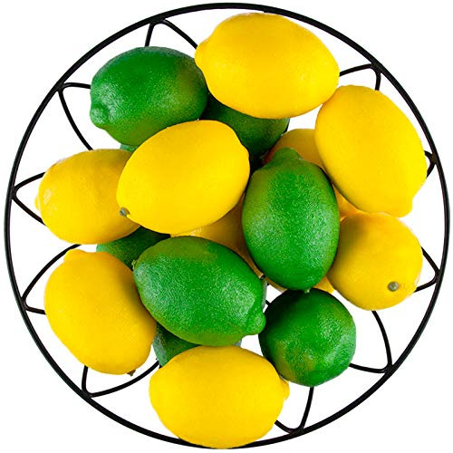 20 Piezas De Limones Y Limas Artificiales Falsas Frutas...