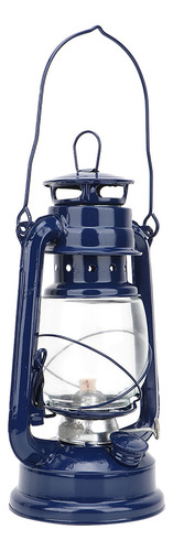 Blue Vintage Kerosene Iron Lantern Oil Party Pub Decoration