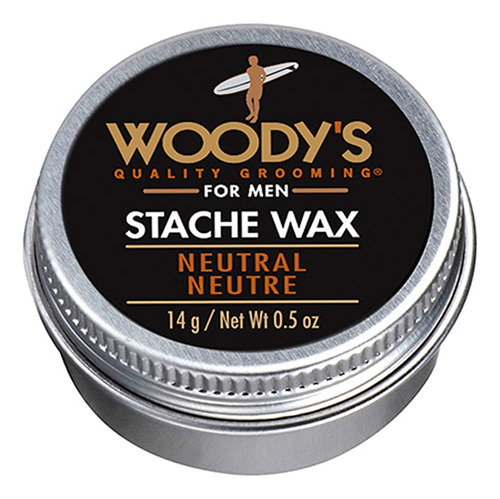 Woody's Stache Wax Neutral, Aseo De Calidad Para Hombres, 0.
