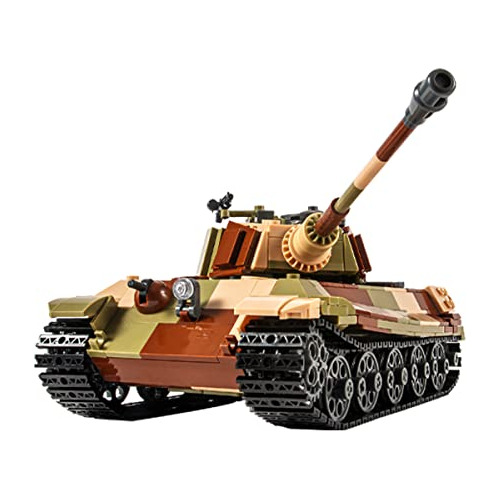 Tiger Ii Army Tank Building Block (900+ Pcs), Ww2 Milit...
