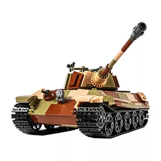 Tiger Ii Army Tank Building Block (900+ Pcs), Ww2 Milit...