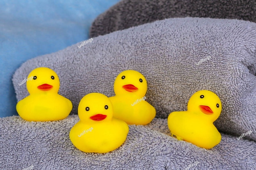 Imagen 5 de 10 de 6 Patitos De Goma Chifles Juguete Para El Agua Bebes Baño