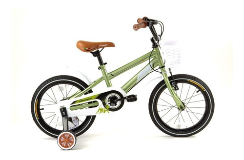 Bicicleta Retro Rodado 16 Con Canasto Lamborghini Verd Color Verde Tamaño del cuadro M
