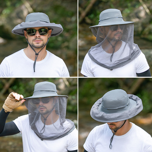 Mosquito Antisombrero Unisex Jungl Bucket Para Exteriores Y
