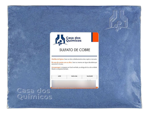 Sulfato De Cobre Puro 2 Kgs - Direto De Fábrica