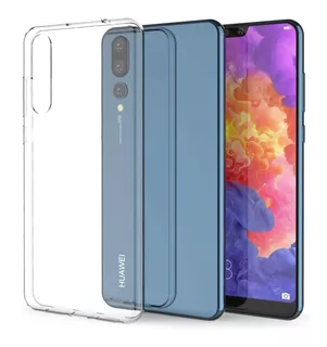 Capa Case Capinha Ultra Fina Huawei P20 Pro Pelicula Vidro