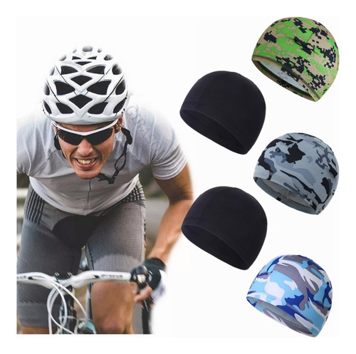 5pcs Gorro Deportivo Antisudor De Secado Para Motociclista