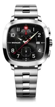 Comprar Reloj Vintage Sport Chrono Correa De Acero Inox, Dial Negro