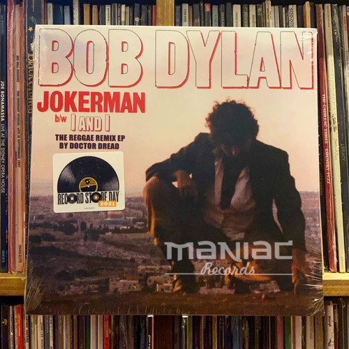 Imagen 1 de 2 de Bob Dylan Jokerman / I Am I Remixes Vinilo 12 Pulgadas