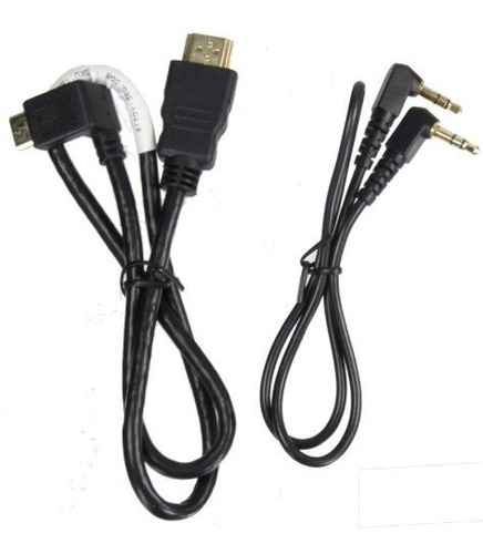 Alzo Dslr Audio Y Video Hdmi 2 Kit De Cables Cortos De Ángul