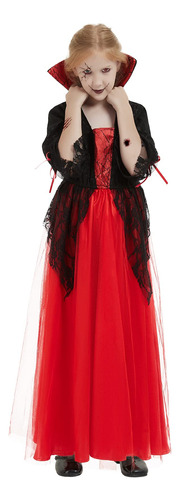 Vestido De Vampiro De Halloween Para Nia, Disfraz De Vampiro