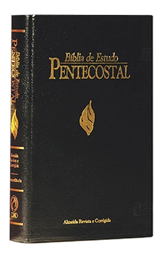 Bíblia De Estudo Pentecostal Grande Preta Luxo