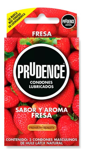 Prudence Sabores Caja Con 12 Cajas Con 3 Preservativos 