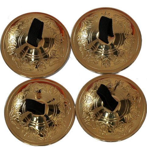 Platillos Finger Zills Para Danza Del Vientre, 2 Pares/4 Uni