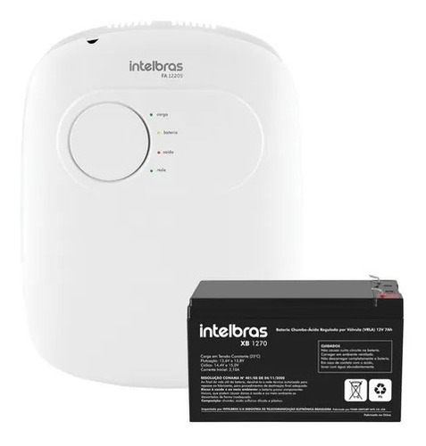 Fonte Alimentação Ininterrupta Fa 1220s + Bateria Intelbras