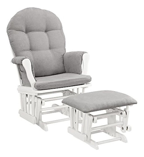 Sillón Angel Line Windsor Reclinable Y Otomano, Blanco