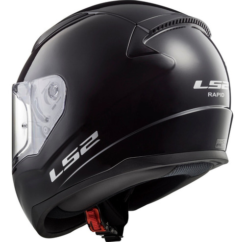Imagen 4 de 6 de Casco Integral Ls2 Rapid Para Moto Negro Mate Seguridad Euro