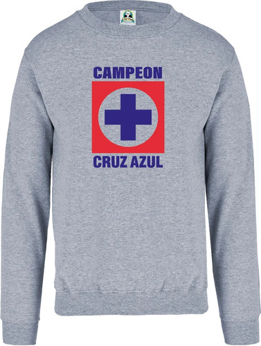 Sudadera Sueter Costal Cruz Azul Campeon Az 002