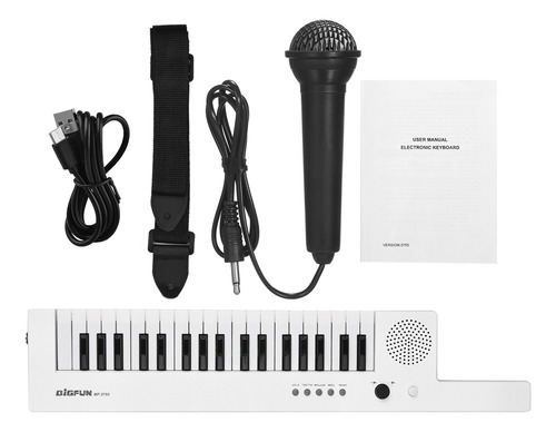 Piano Electrónico De Guitarra De 37 Teclas Con Mini Teclado