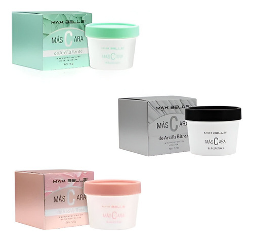 Mascara De Arcilla Facial Max Belle A Elección 100 G Tipo de piel Arcilla Rosa