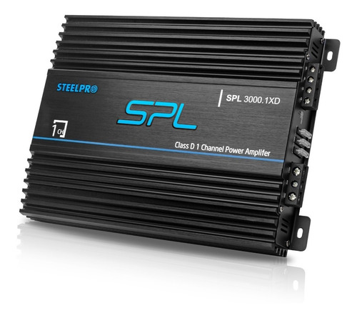Imagen 1 de 6 de Amplificador Clase D Monoblock Auto 3000 W Max Spl- Steelpro