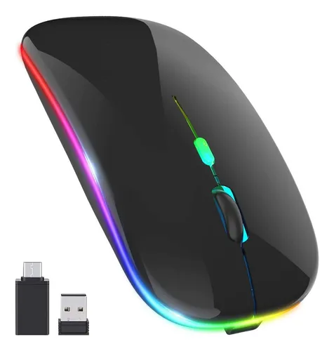 comprar Ratón Inalámbrico Led, Ratón 2.4g Con Receptor Usb Y Tipo C